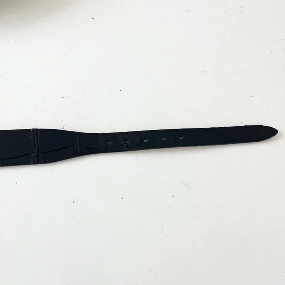 Rod Patrick Boots Mens Western Belt 1.5 in Taper 40 Genuine Black Caiman Leather - Picture 6 of 12